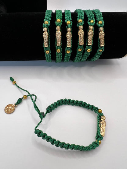 San Judas Green Bracelet