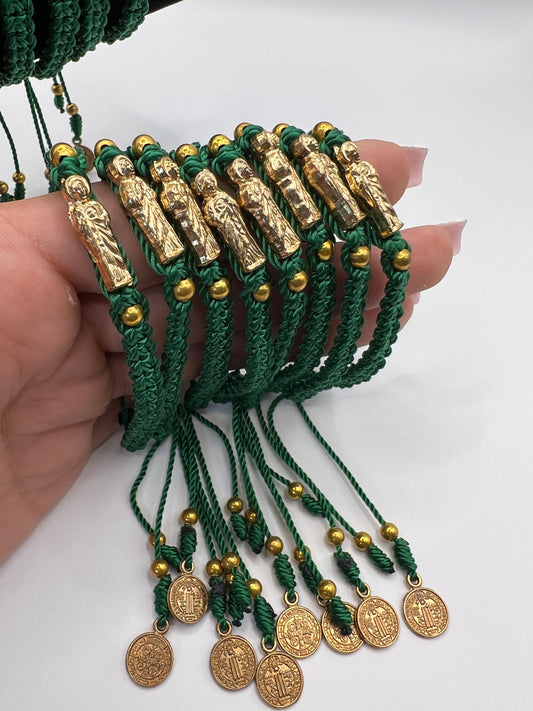 San Judas Green Bracelet