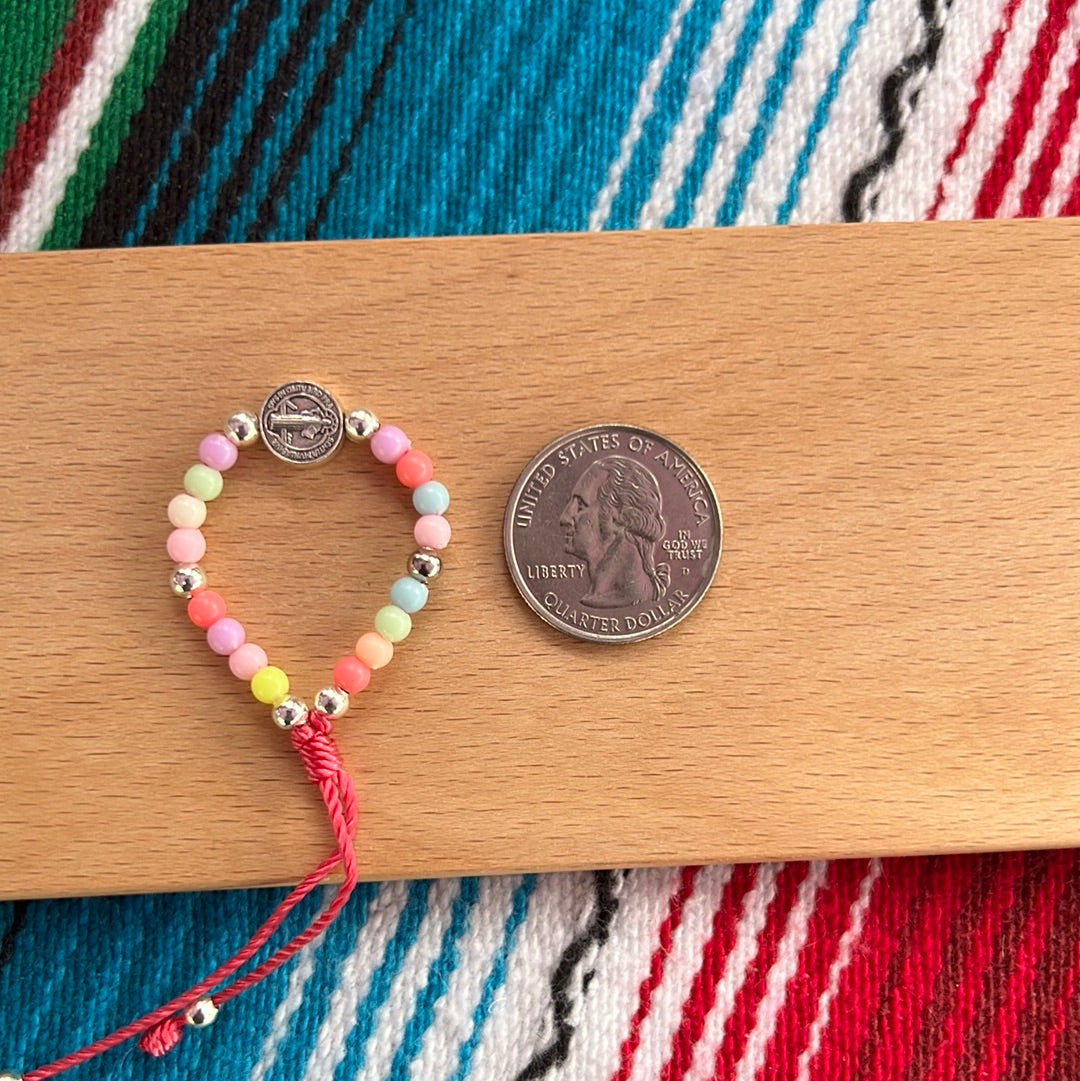 Pulsera de bebé de colores